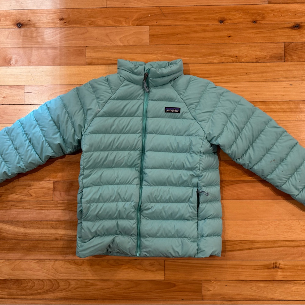 Patagonia Kids Teal Puffer Jacket